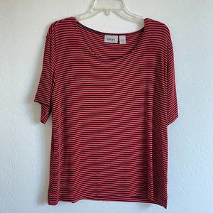 Chico's Travelers Striped Tee